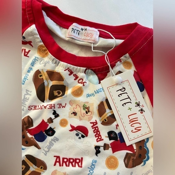 Boys Buried Treasure Baby Romper By Pete and Lucy New With Tags 18-24 Months - Picture 2 of 5